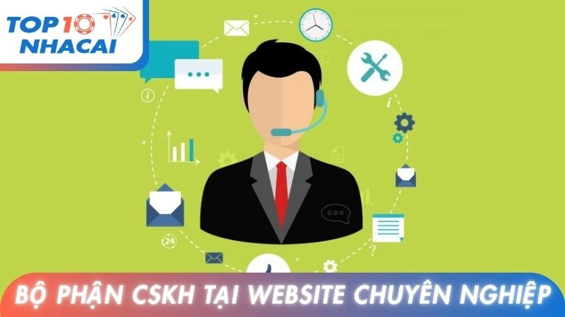 Bộ phận CSKH tại website chuyên nghiệp, tận tình
