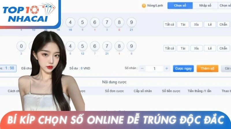 Bí kíp chọn số online dễ trúng độc đắc