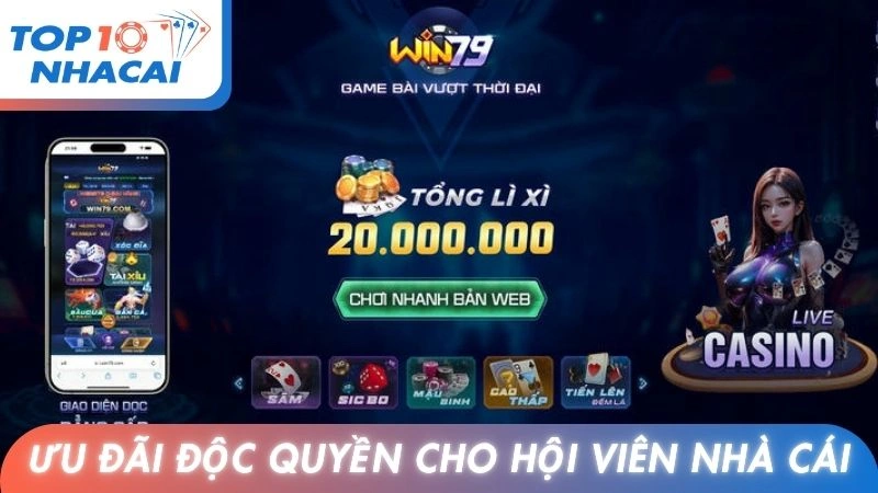 Ưu đãi độc quyền cho hội viên cổng game